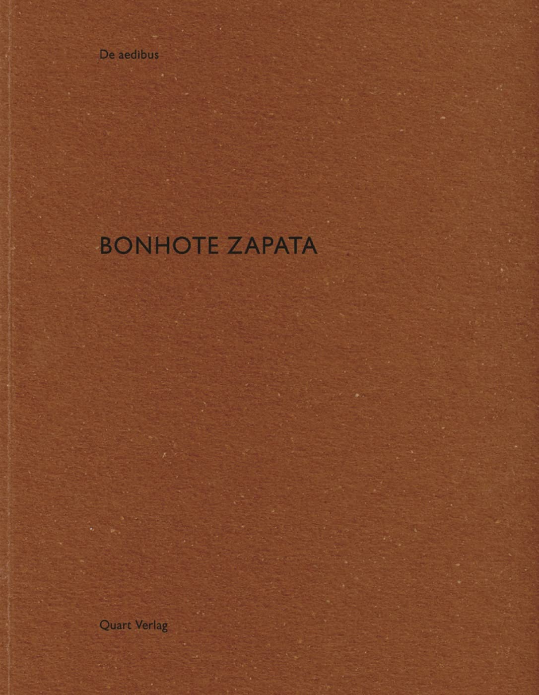 Bonhote Zapata: De Aedibus