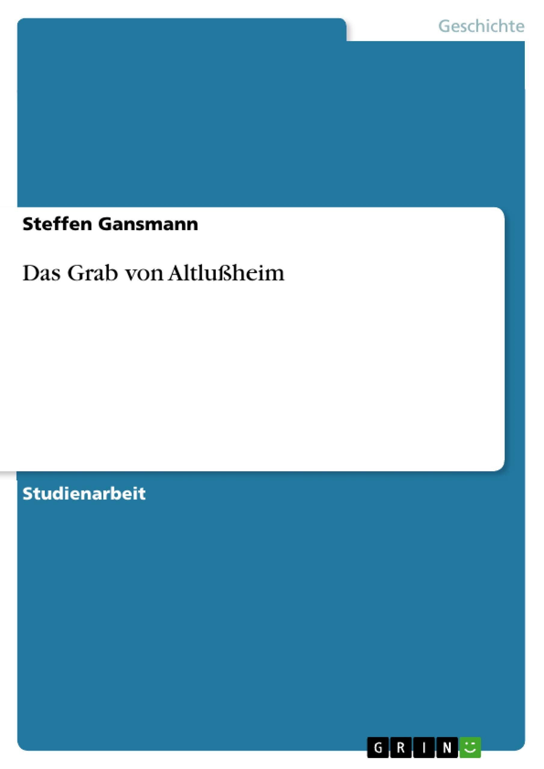 Das Grab von Altluheim (German Edition),Used