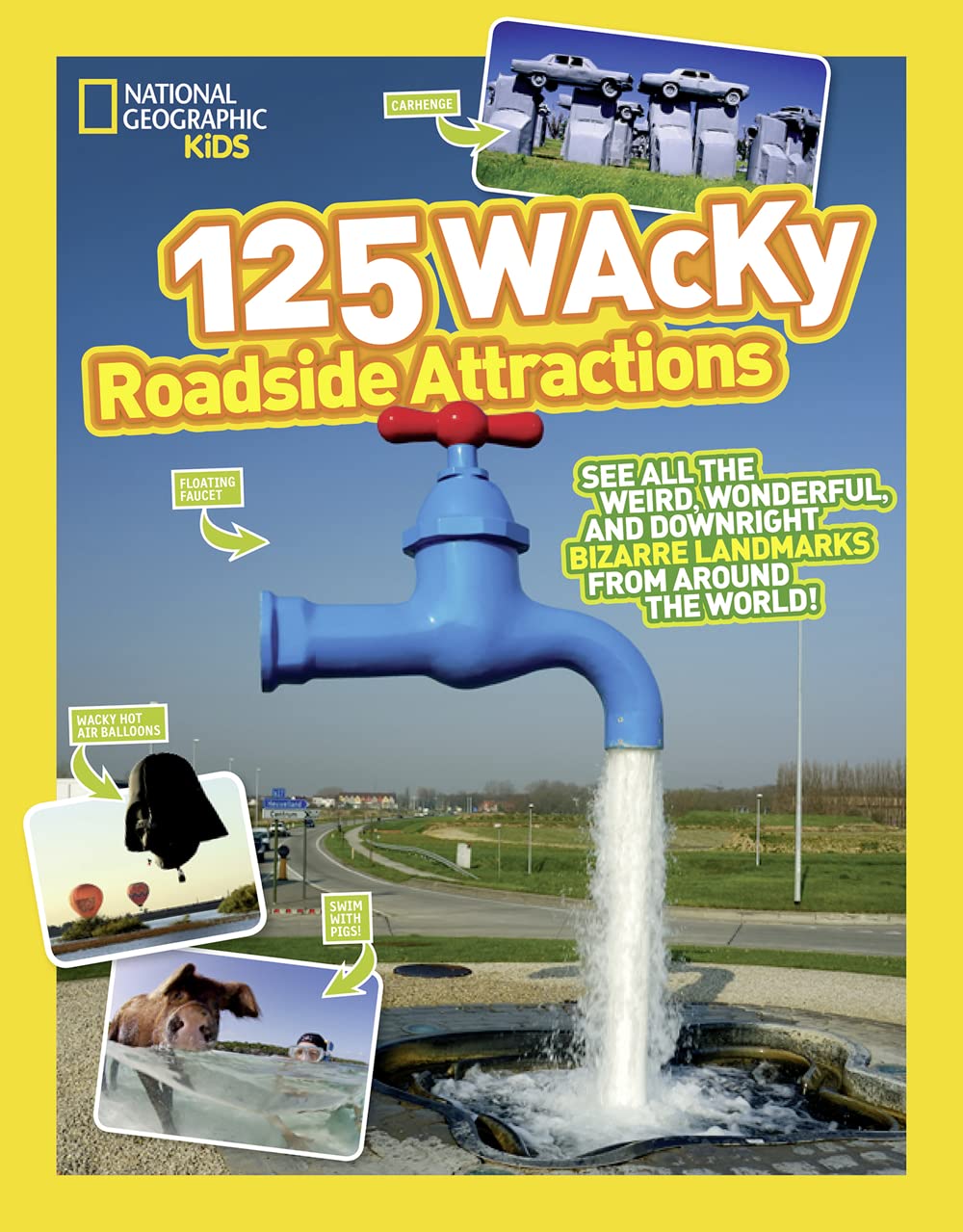 125 Wacky Roadside Attractions: See All the Weird, Wonderful, and Downright Bizarre Landmarks From Around the World! (National G,Used