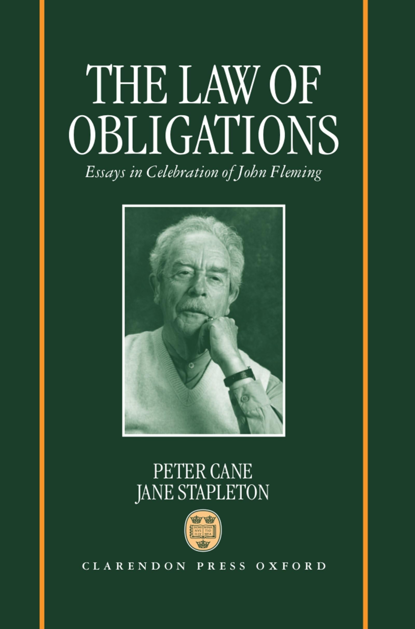 The Law of Obligations: Essays in Celebration of John Fleming,Used