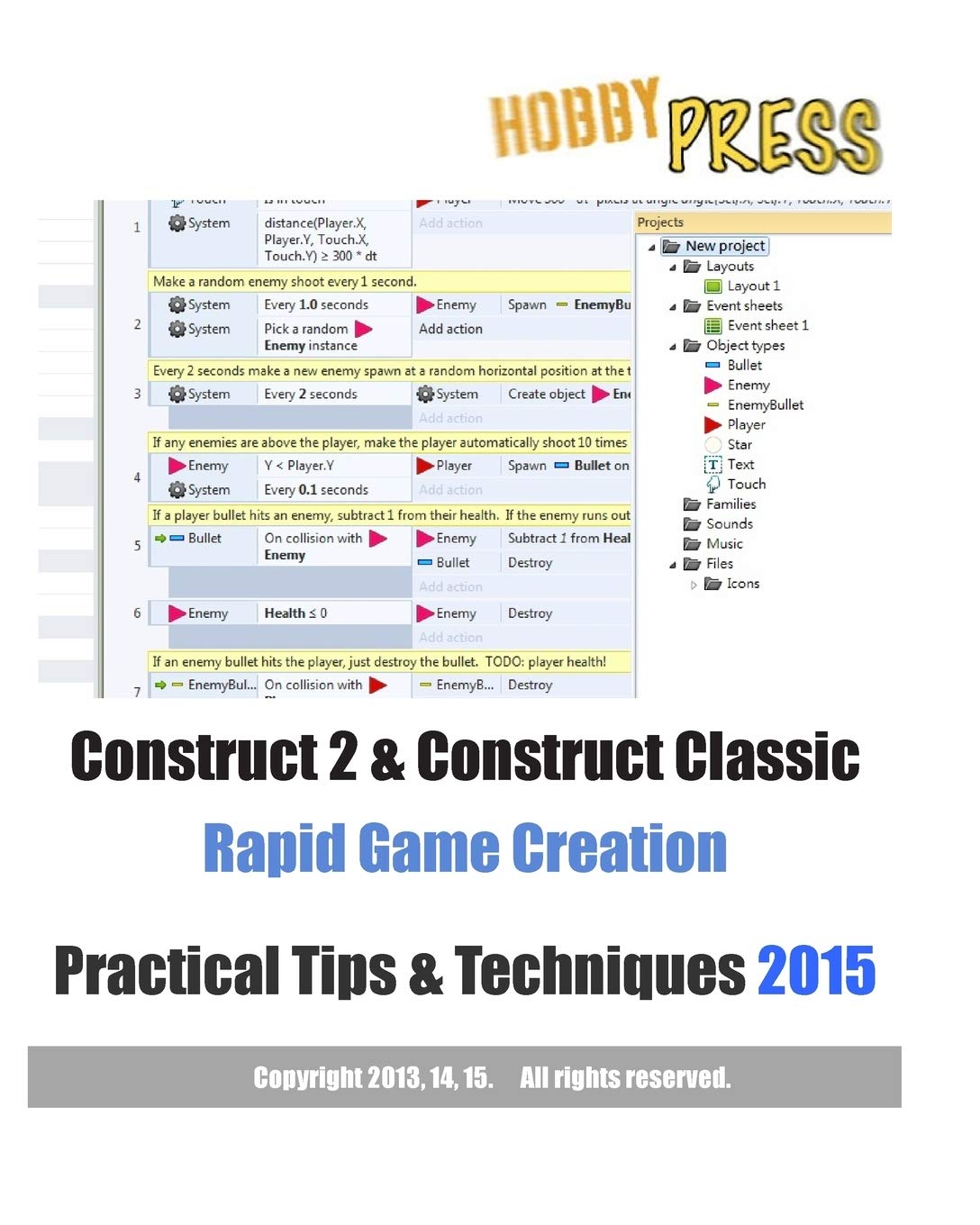 Construct 2 & Construct Classic Rapid Game Creation Practical Tips & Techniques,Used