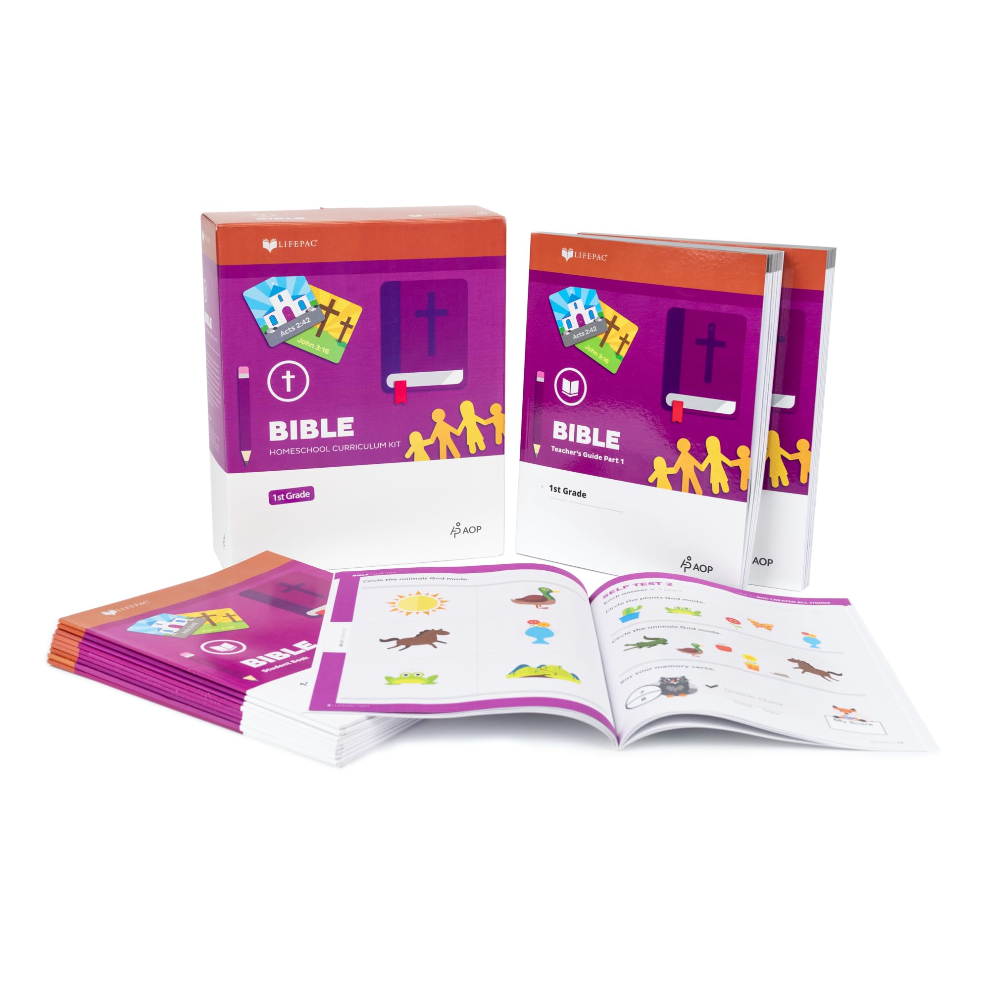 LIFEPAC 1st Grade Bible Set,Used