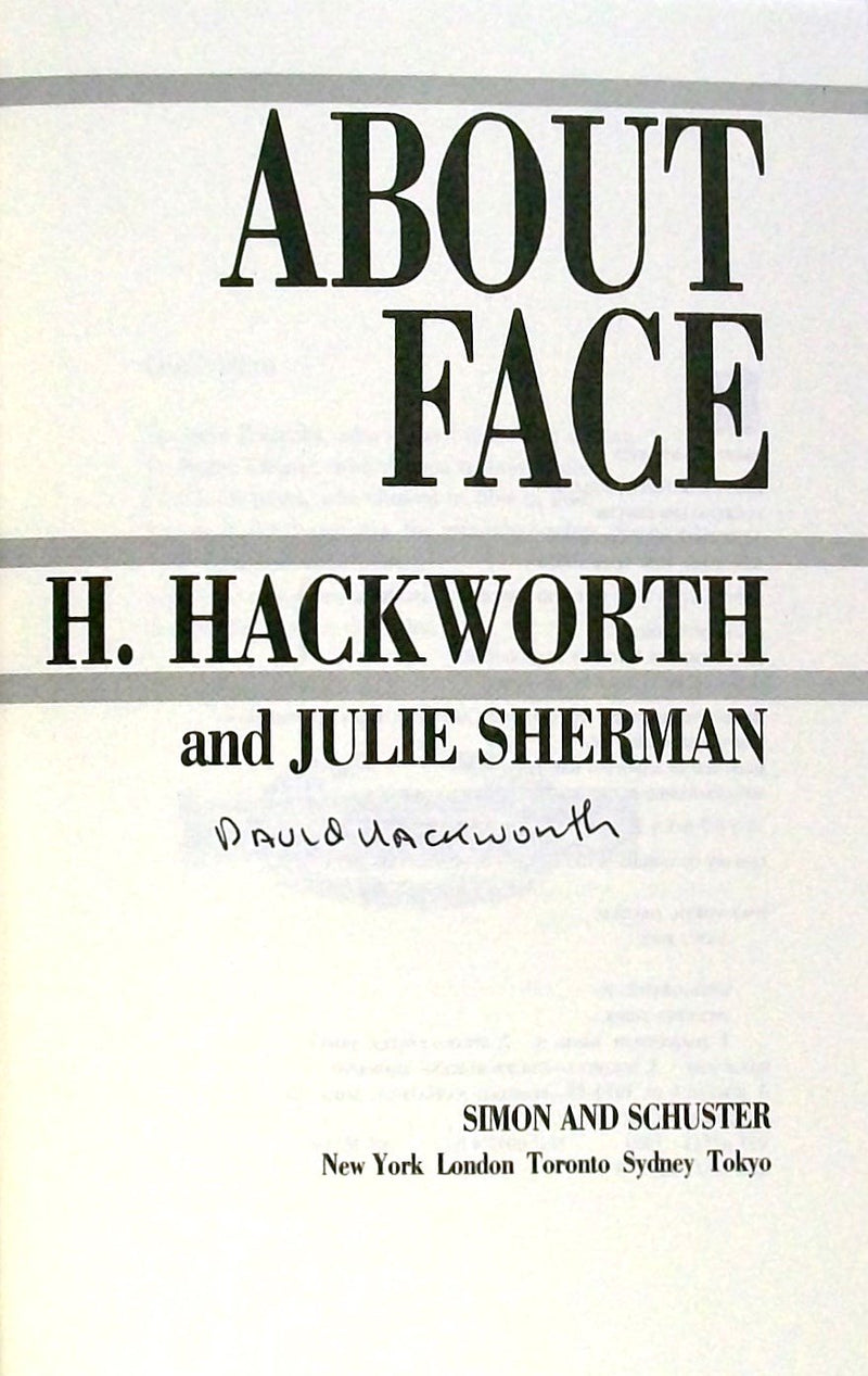 About Face: Odyssey of an American Warrior,Used