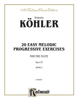 Twenty Easy Melodic Progressive Exercises, Op. 93, Vol 2 (Kalmus Edition, Vol 2),Used