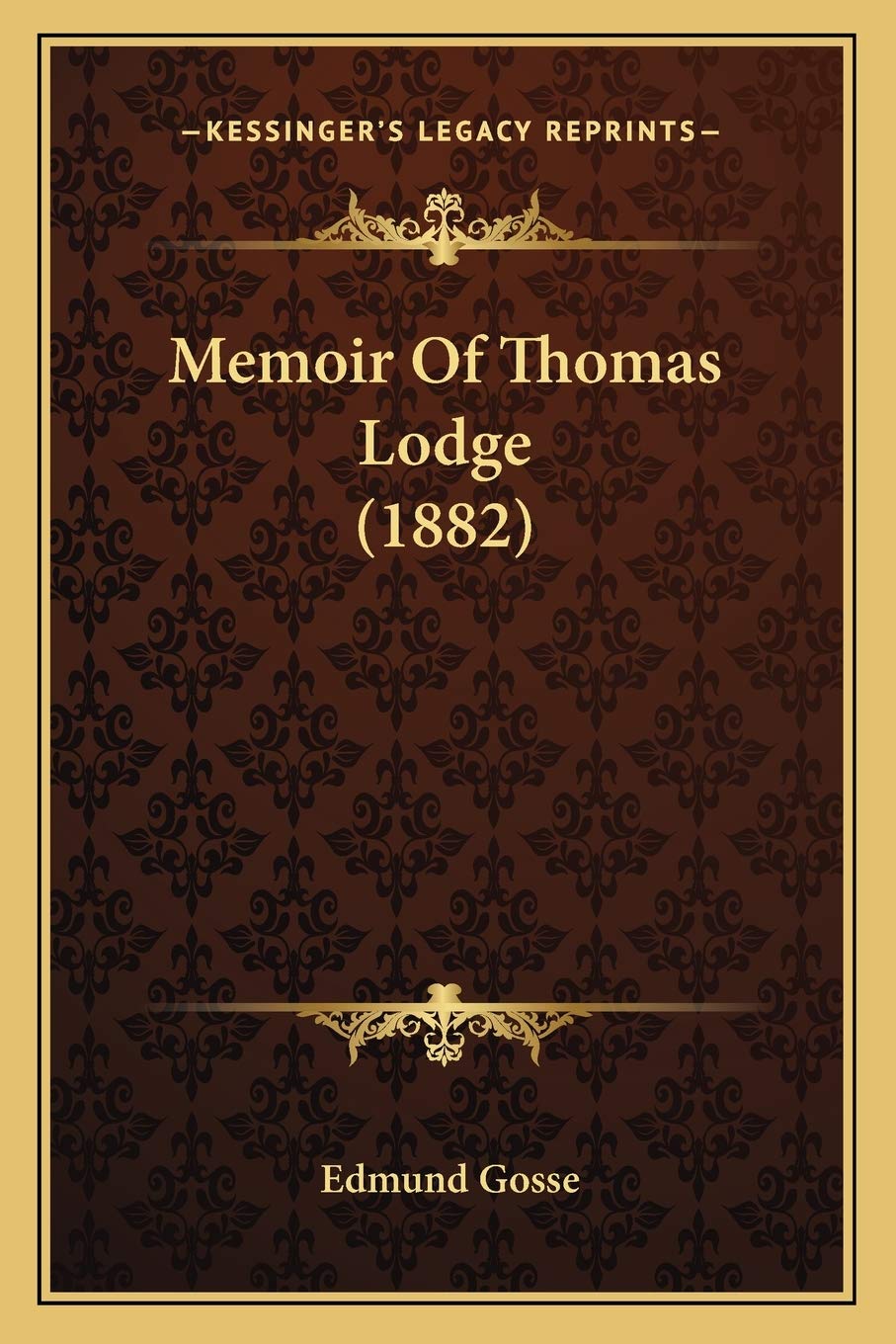 Memoir Of Thomas Lodge (1882),New