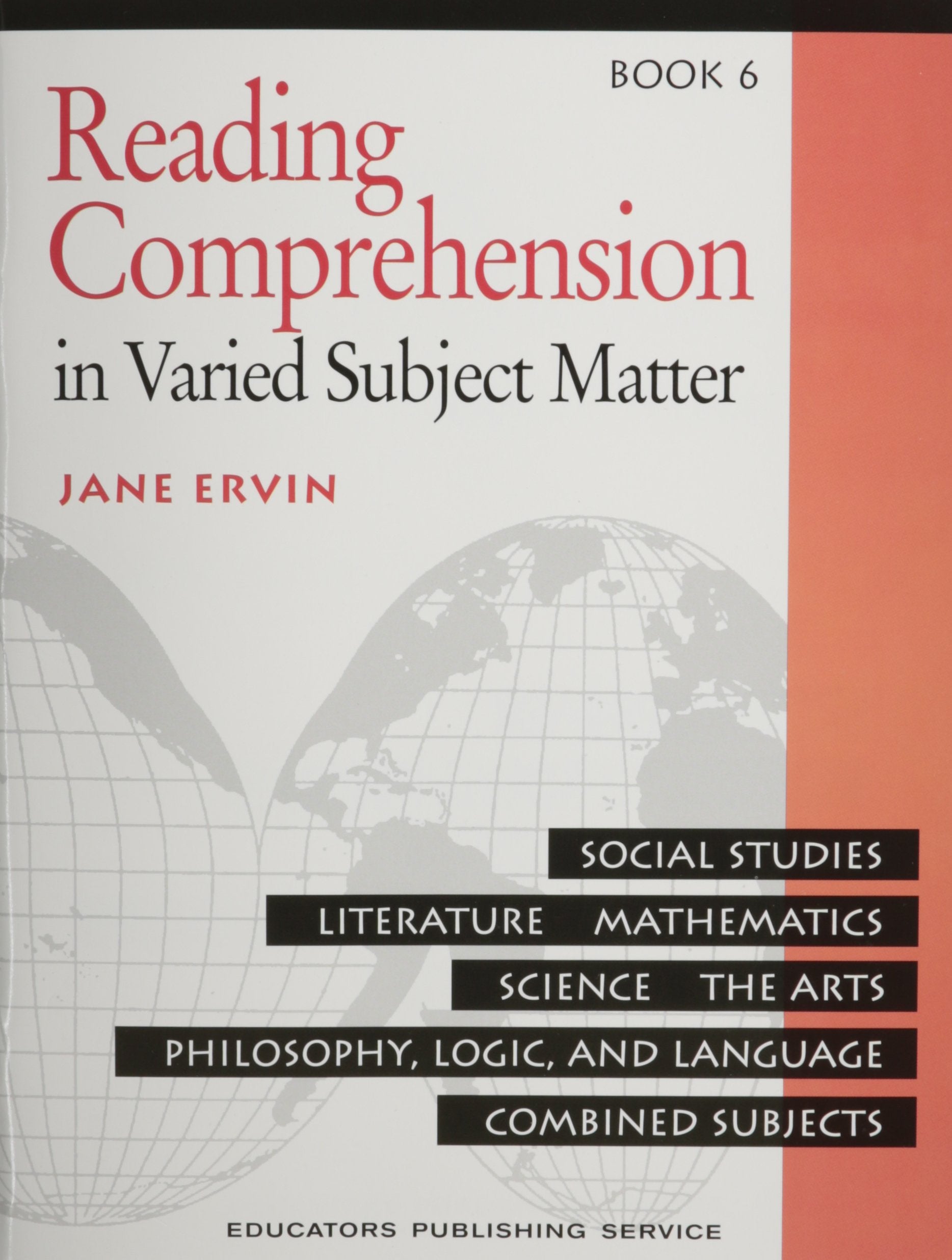 Reading Comprehension Book 6: In Varied Subject Matter,Used