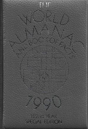 World Almanac and Book of Facts, 1990,Used