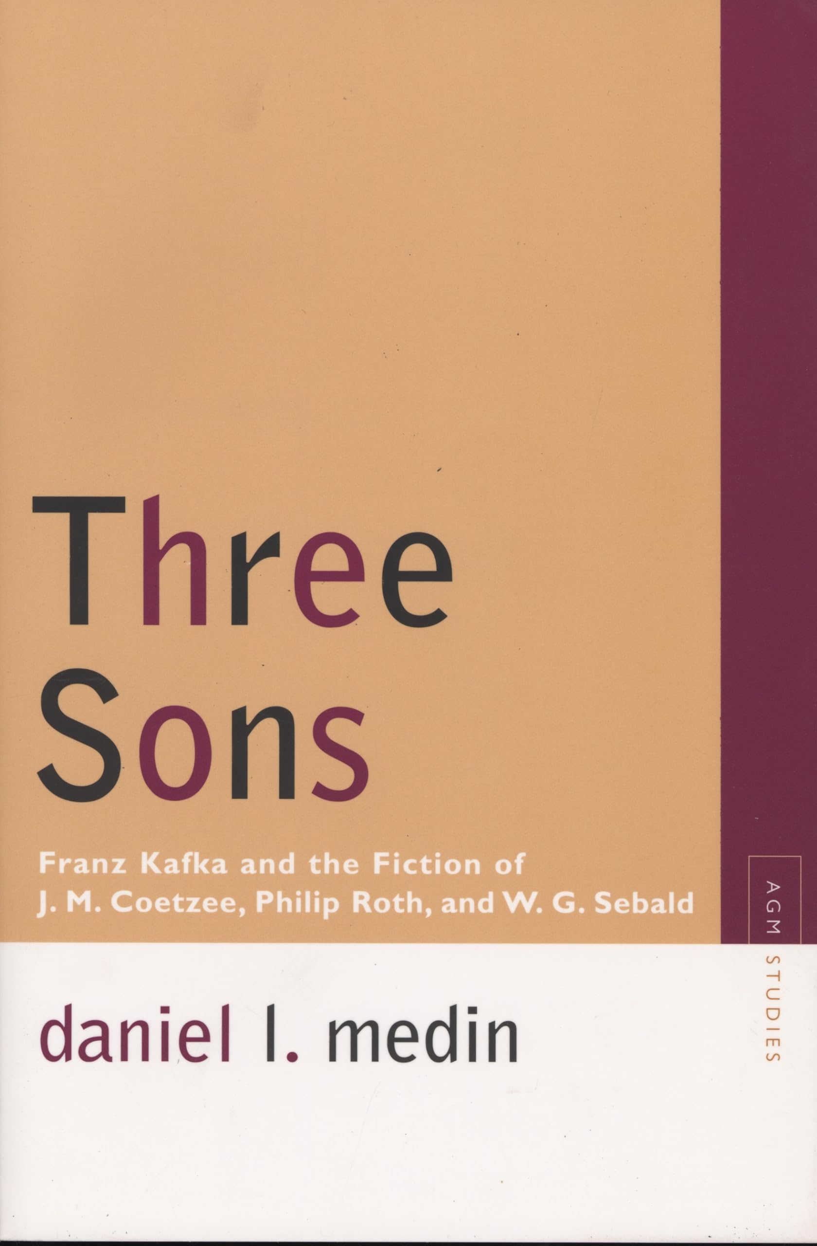 Three Sons: Franz Kafka And The Fiction Of J. M. Coetzee, Philip Roth, And W. G. Sebald (Avantgarde & Modernism Studies),New