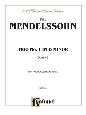 Trio in D Minor, Op. 49 (Kalmus Edition),Used