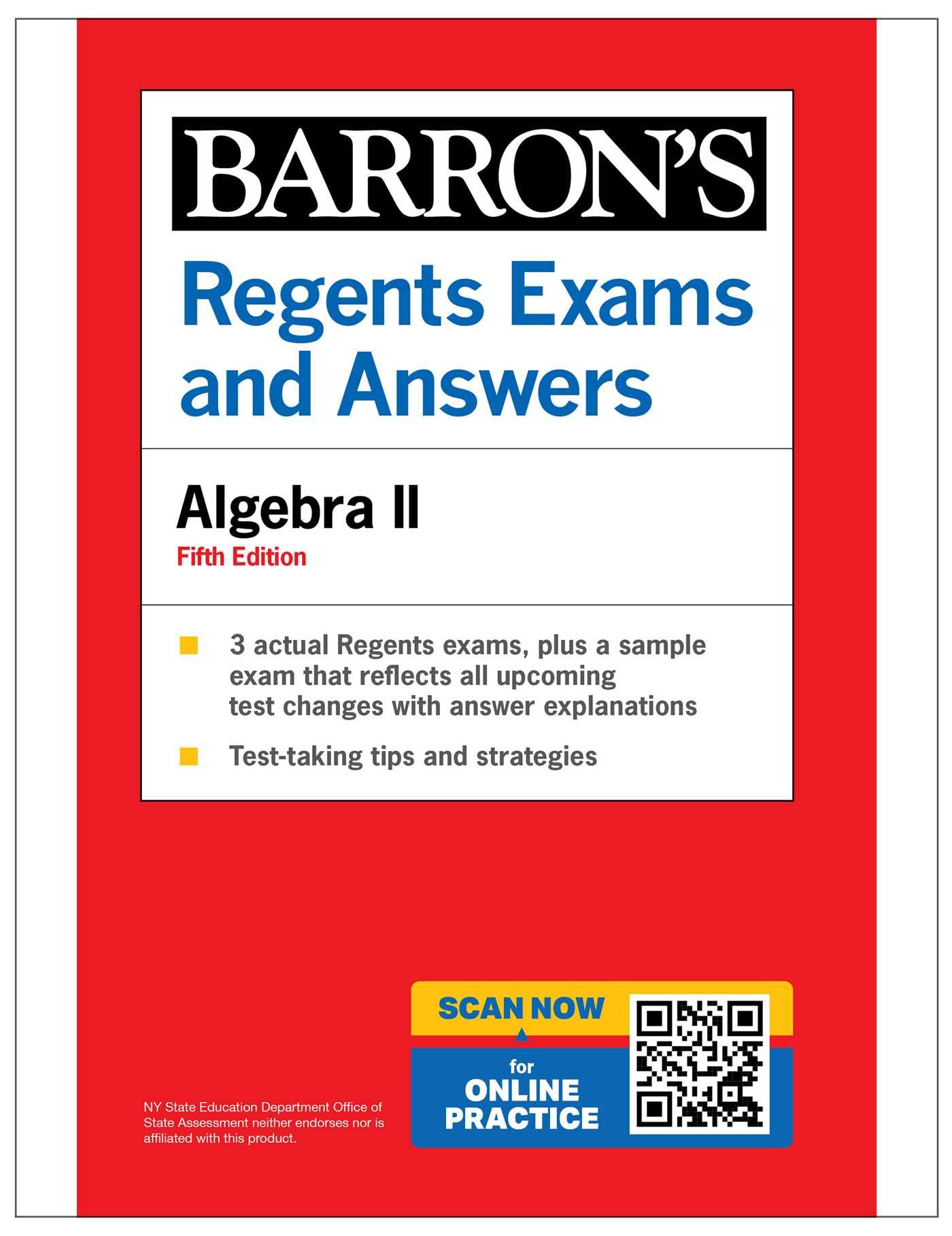 Regents Exams And Answers: Algebra Ii, Fifth Edition (BarronS New York Regents)