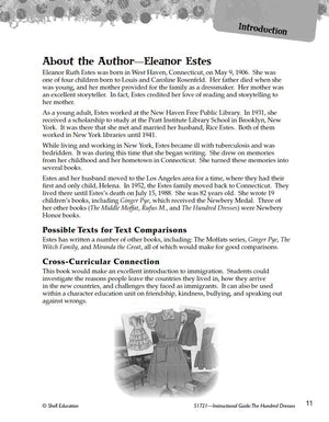 The Hundred Dresses: An Instructional Guide for Literature  Novel Study Guide for Elementary School Literature with Close Readi,Used