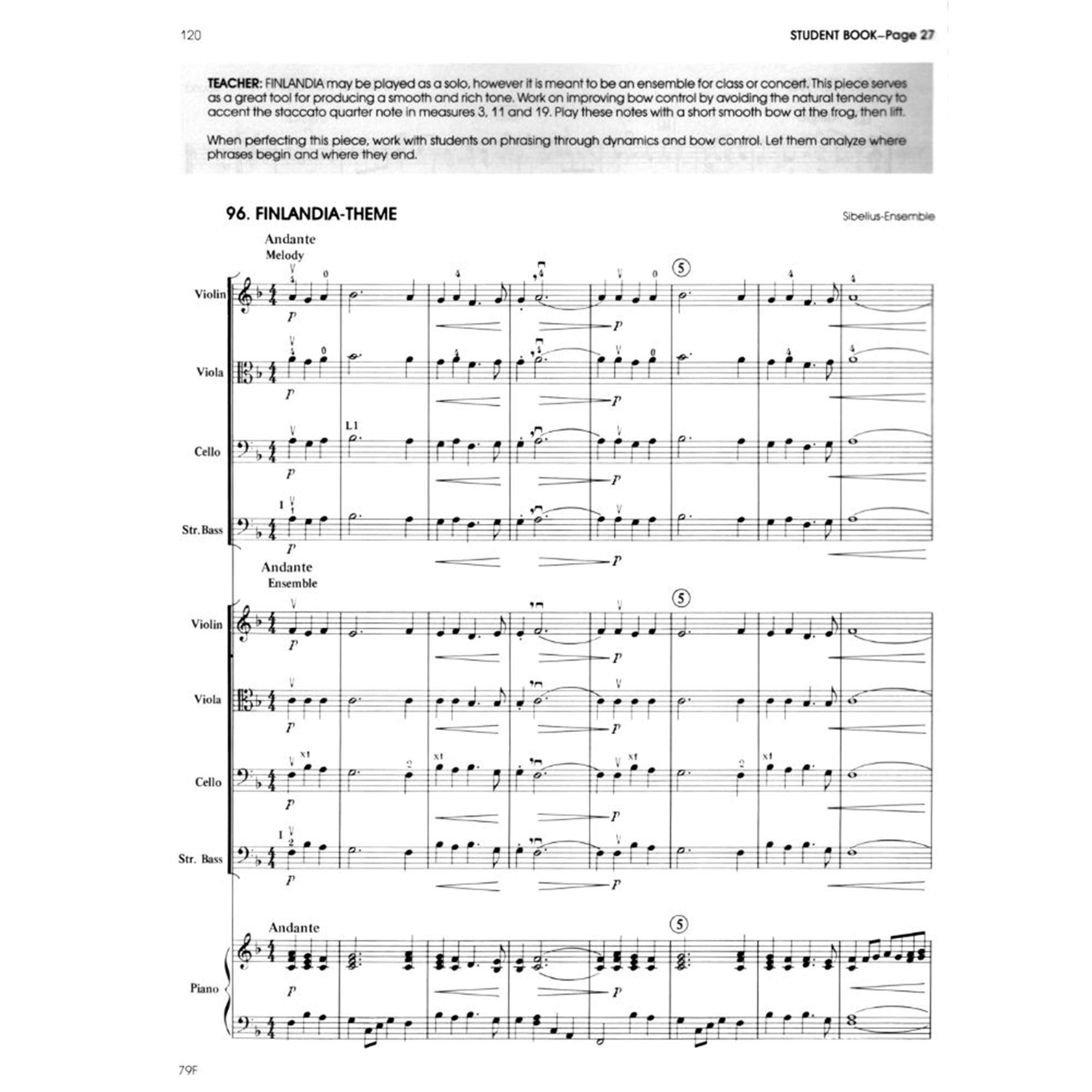 All for Strings : Comprehensive String Method (vol. 2 Score),Used