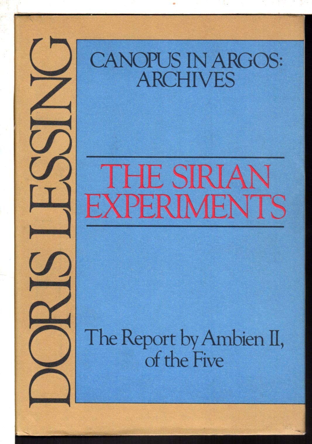 The Sirian Experiments,New