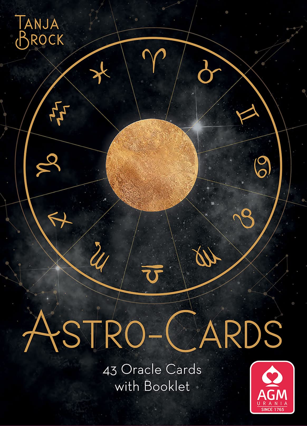 AstroCards: 43 Oracle Cards With Booklet,Used