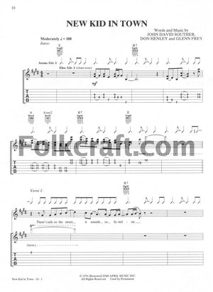 Eagles  Hotel California: Authentic Guitar Tab (Alfred'S Classic Album Editions),Used