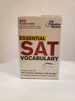 Essential SAT Vocabulary (flashcards): 500 Flashcards with NeedtoKnow SAT Words, Definitions, and Terms in Context (College Te,New