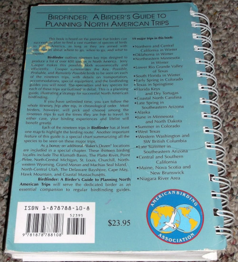 Birdfinder: A Birder's Guide to Planning North American Trips (Aba Birdfinding Guide),Used