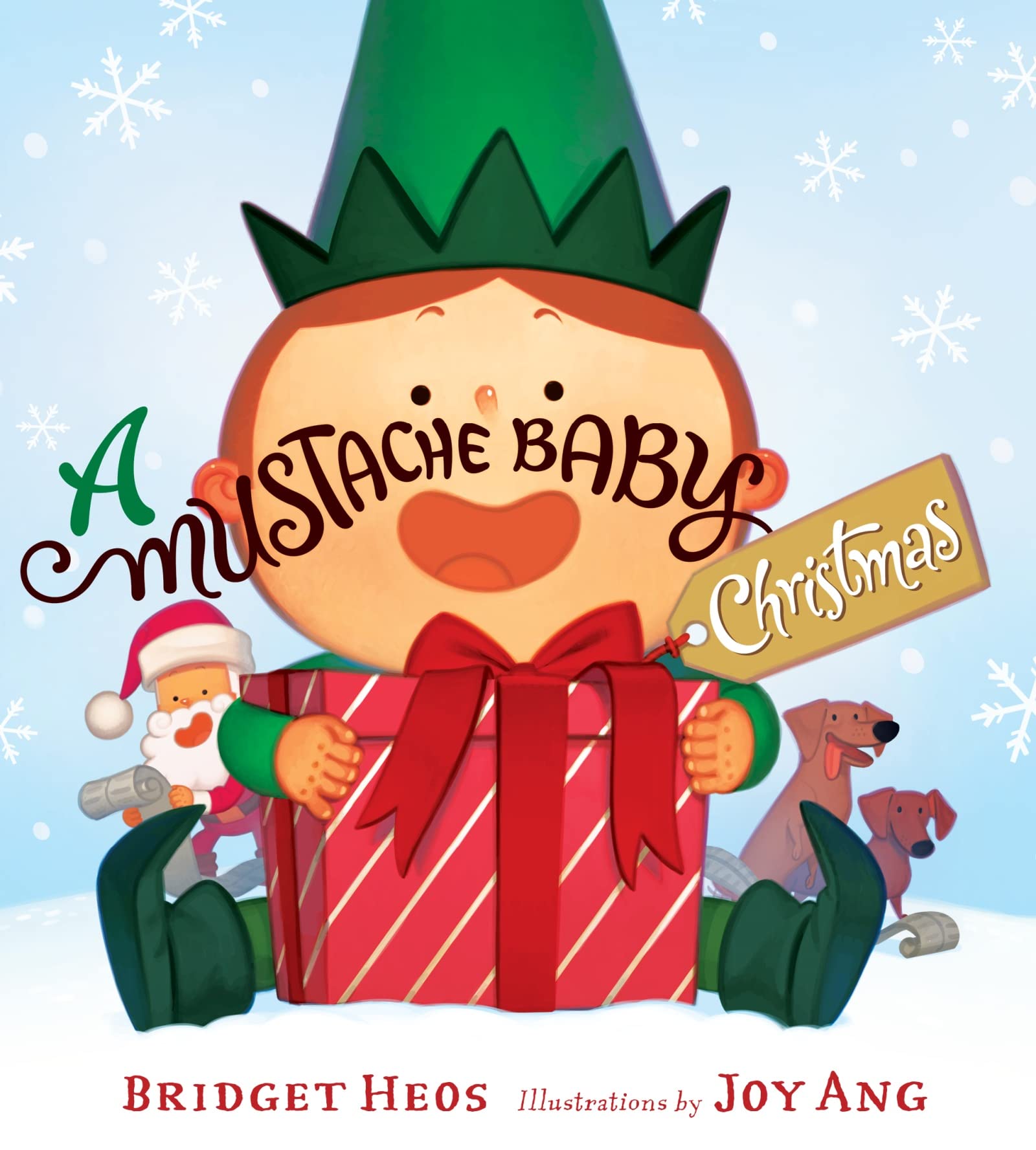 A Mustache Baby Christmas Board Book: A Christmas Holiday Book for Kids,Used