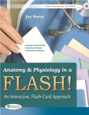 Anatomy & Physiology In A Flash! Book & Flash Cards: An Interactive, Flashcard Approach,New