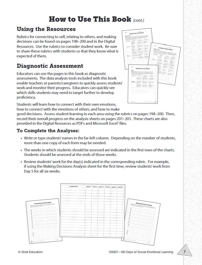 180 Days: SocialEmotional Learning for 1st Grade Practice Workbook for Classroom and Home, Cool and Fun Practice Created by Tea,Used