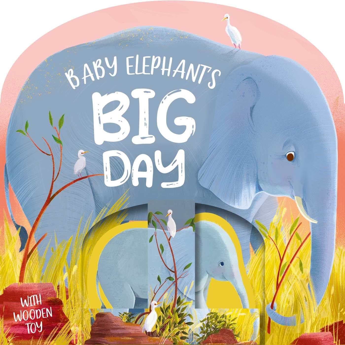 Baby Elephant'S Big Day: Board Book With Wooden Toy,Used