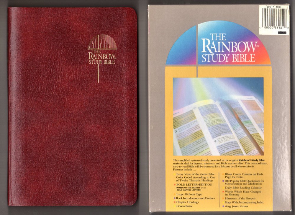 The Rainbow Study Bible: Holy Bible Containing The Old And New Testaments, King James Version,New