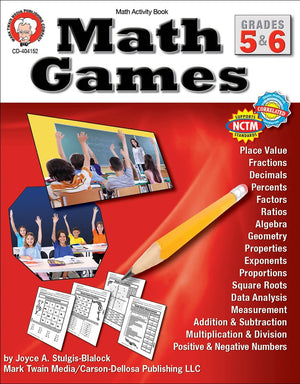 Math Games, Grades 5 & 6,Used