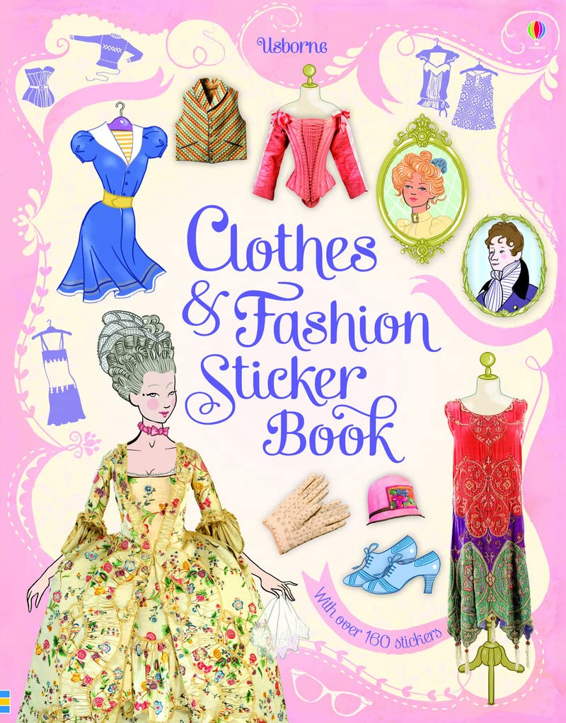 Clothes & fashion sticker book,Used