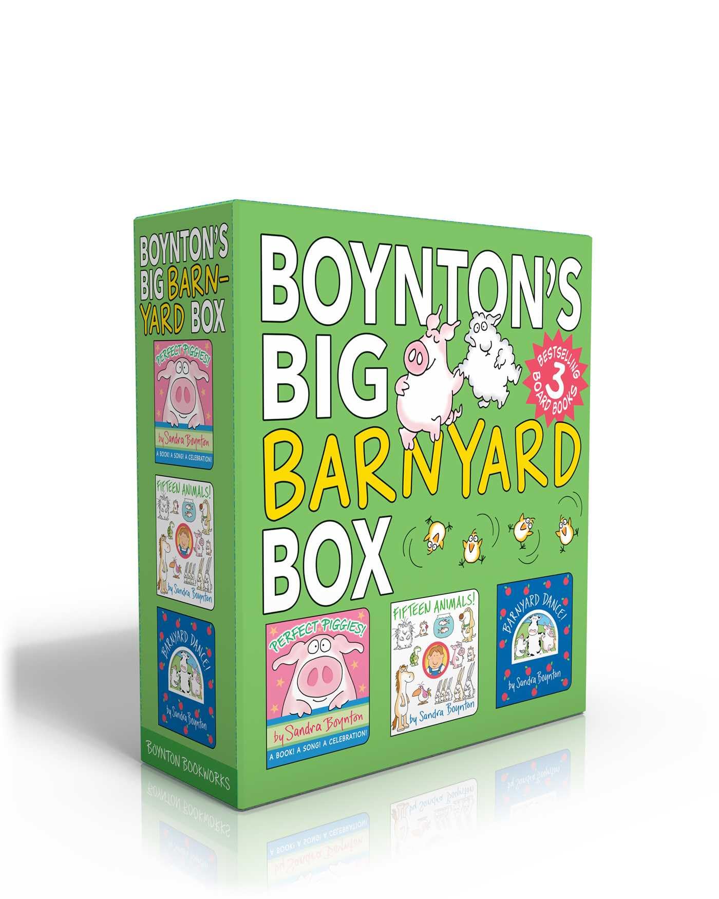 Boynton'S Big Barnyard Box (Boxed Set): Perfect Piggies!; Fifteen Animals!; Barnyard Dance! (Boynton On Board),Used