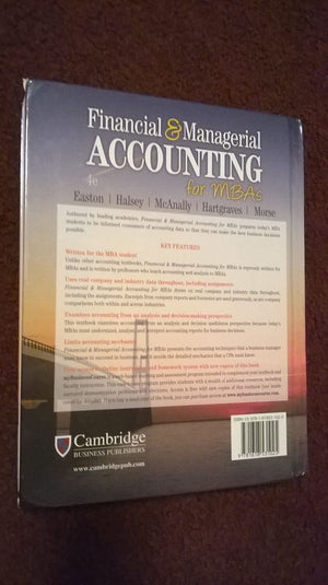Financial and Managerial Accounting for MBAs,Used