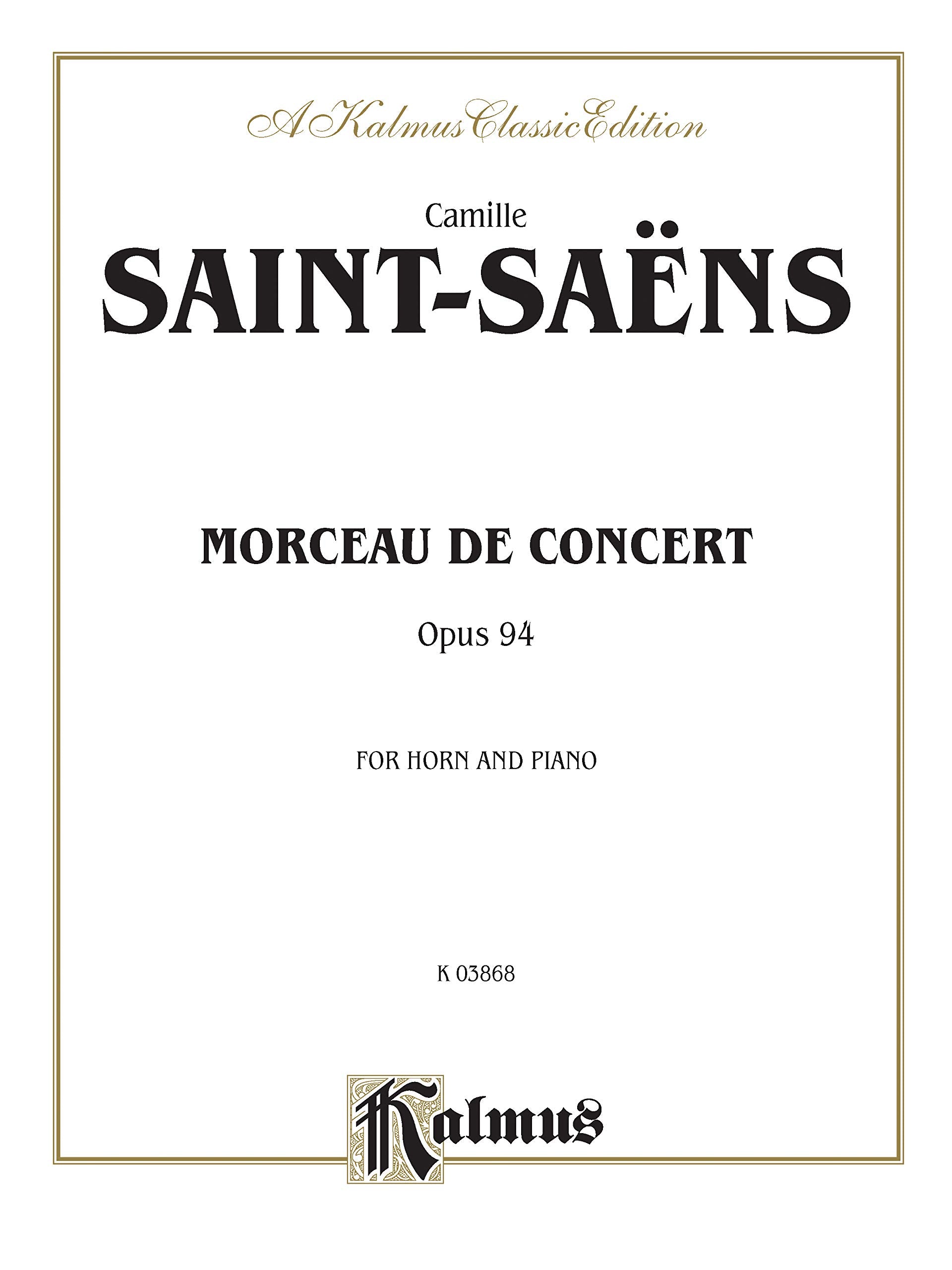 Morceau de Concert, Op. 94: Part(s) (Kalmus Edition)