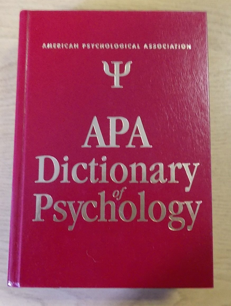 The APA Dictionary of Psychology,Used