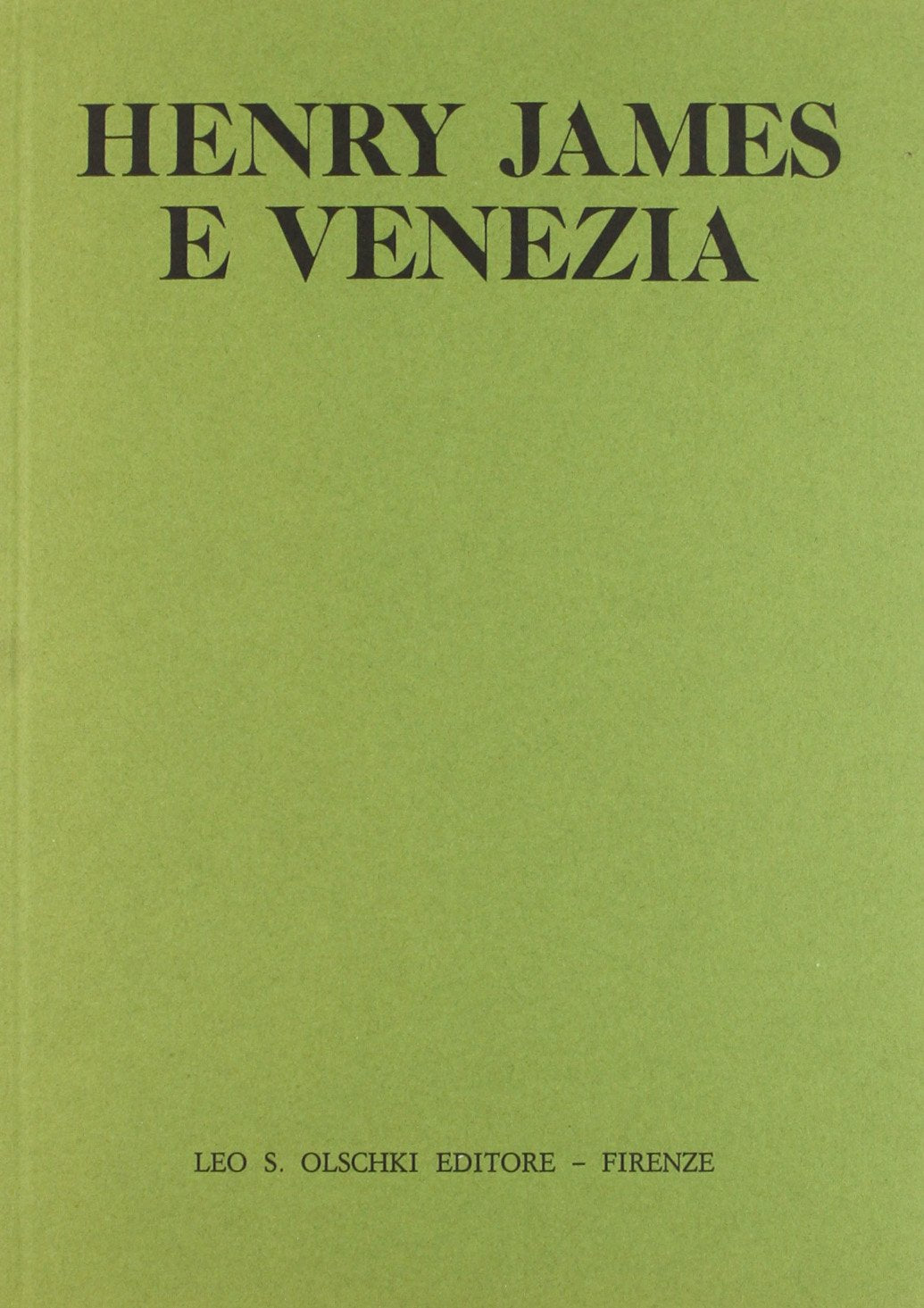 HENRY JAMES E VENEZIA,Used