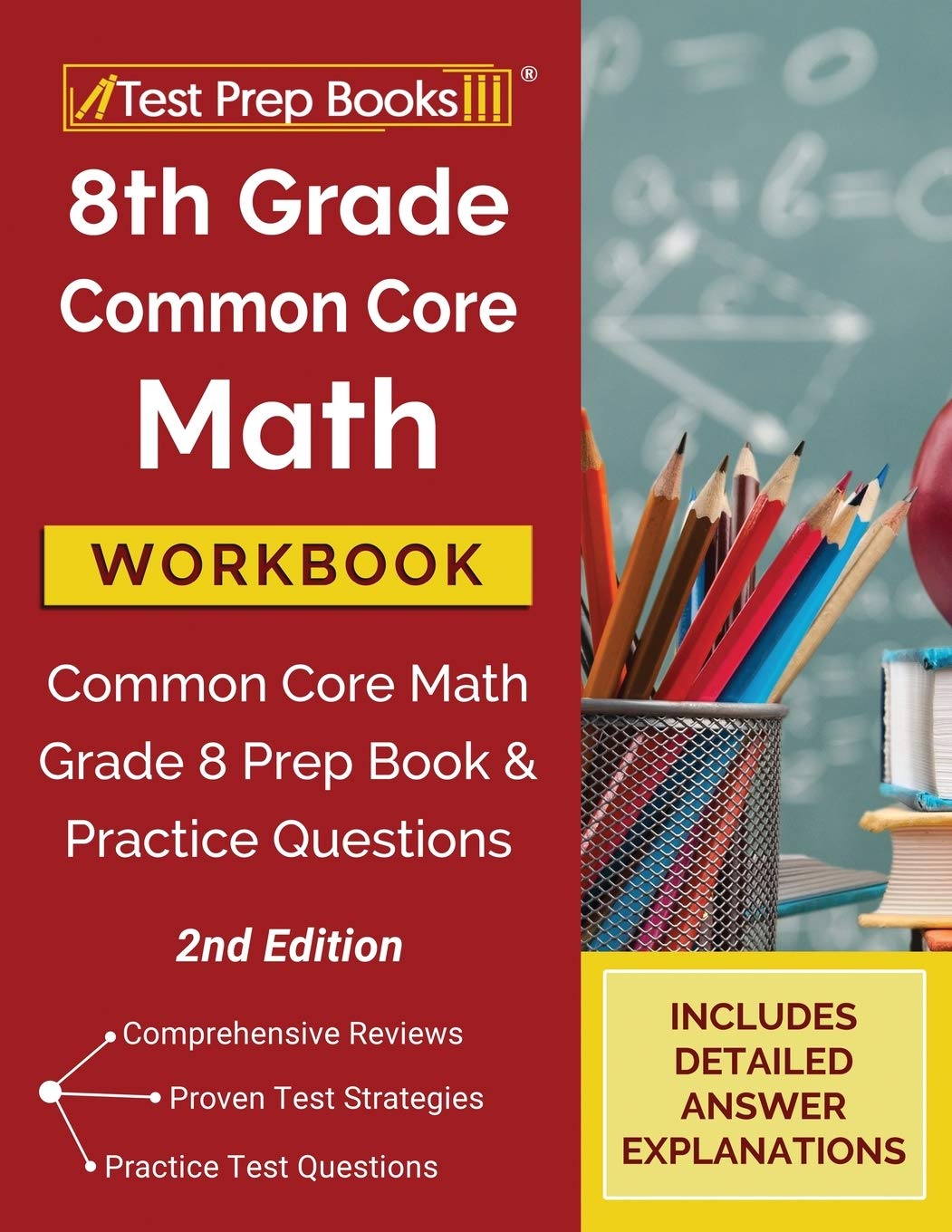 8th Grade Common Core Math Workbook: Common Core Math Grade 8 Prep Book and Practice Questions [2nd Edition],Used