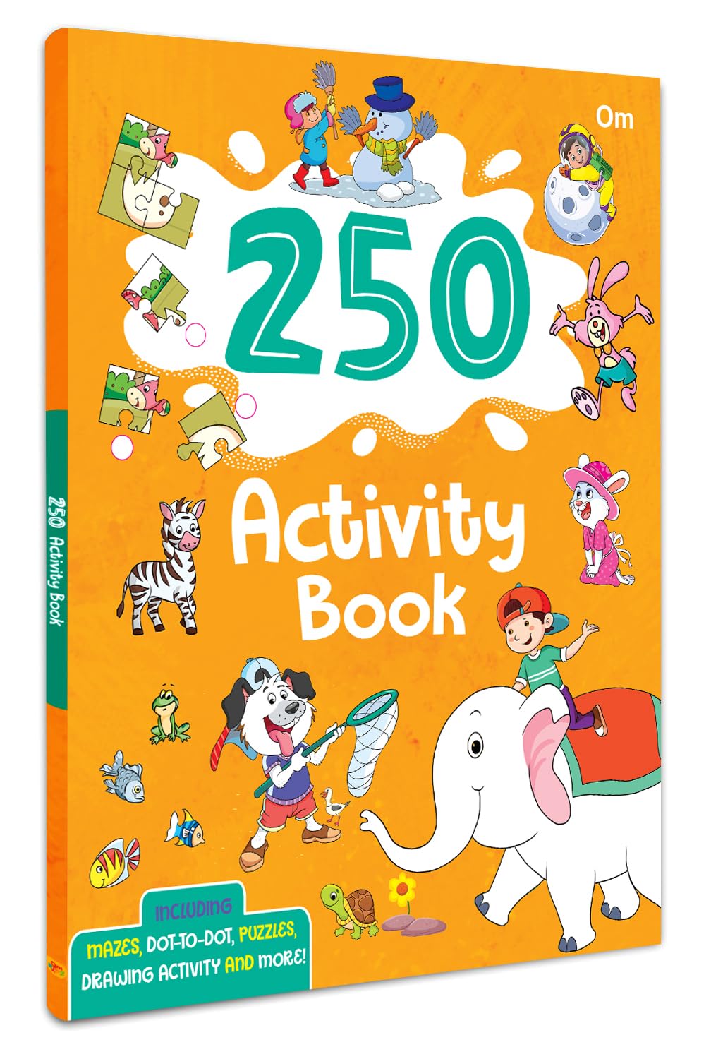250 Activity Book For Kids: Brain Activity Book For Children | Learning Adventures Colour, Shapes & Match, Trace The Patterns & Lines, Word Search, ... | Dot-To-Dots Workbook For Children; 3+ Ages