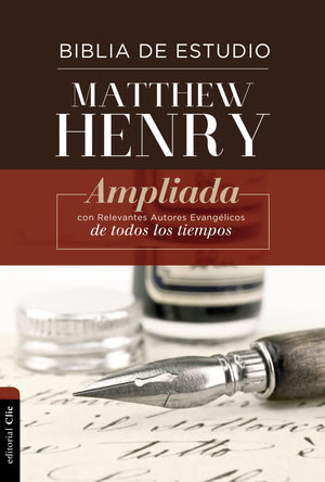 Rvr, Biblia De Estudio Matthew Henry, Tapa Dura, Interior A Dos Colores (Spanish Edition)