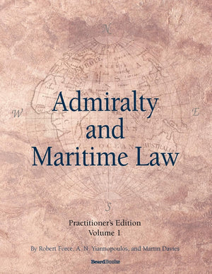 Admiralty and Maritime Law Volume 1,Used