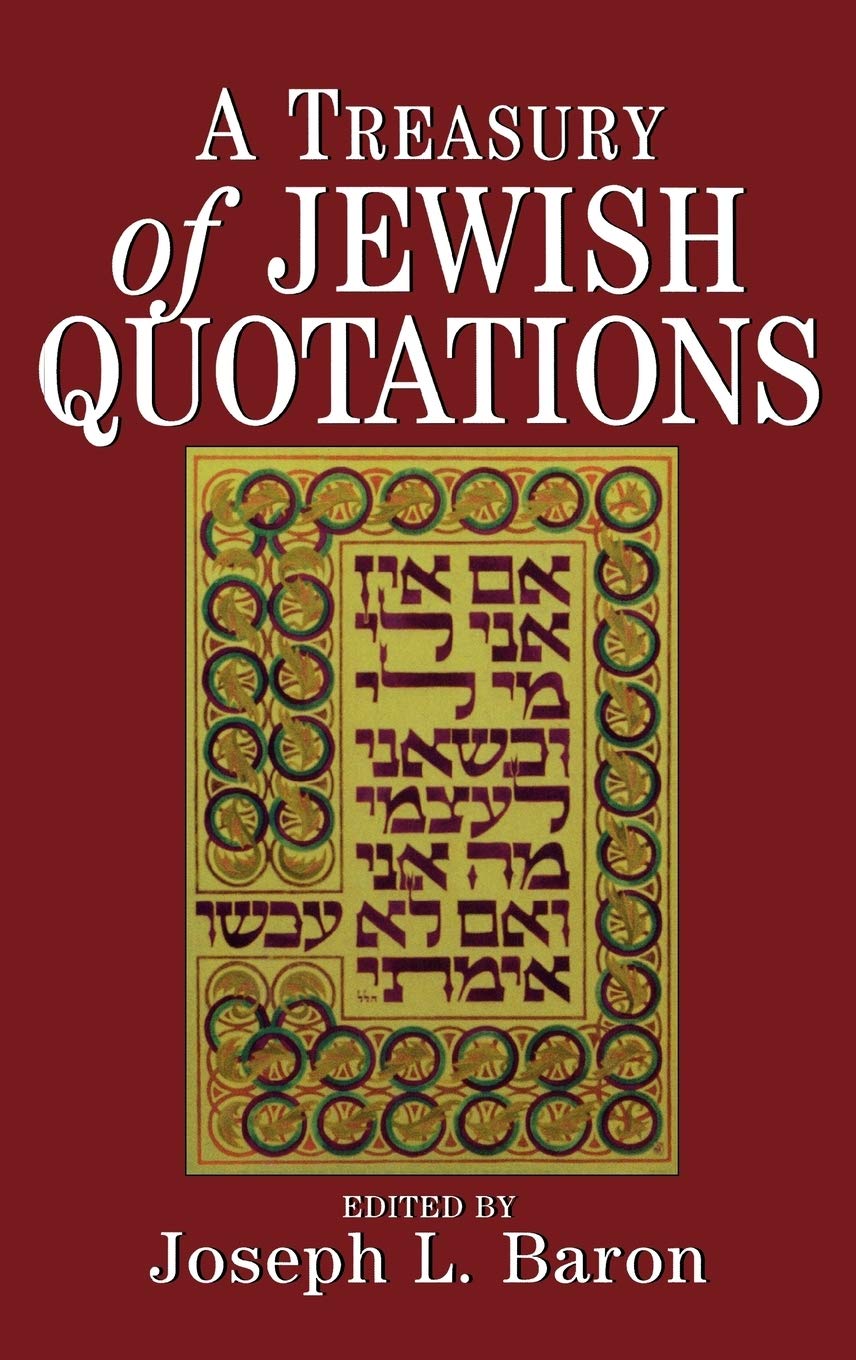 A Treasury of Jewish Quotations,New