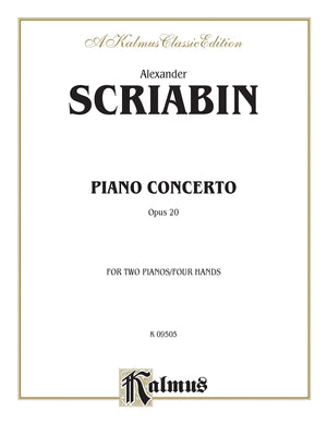 Piano Concerto, Op. 20 (Kalmus Edition),Used