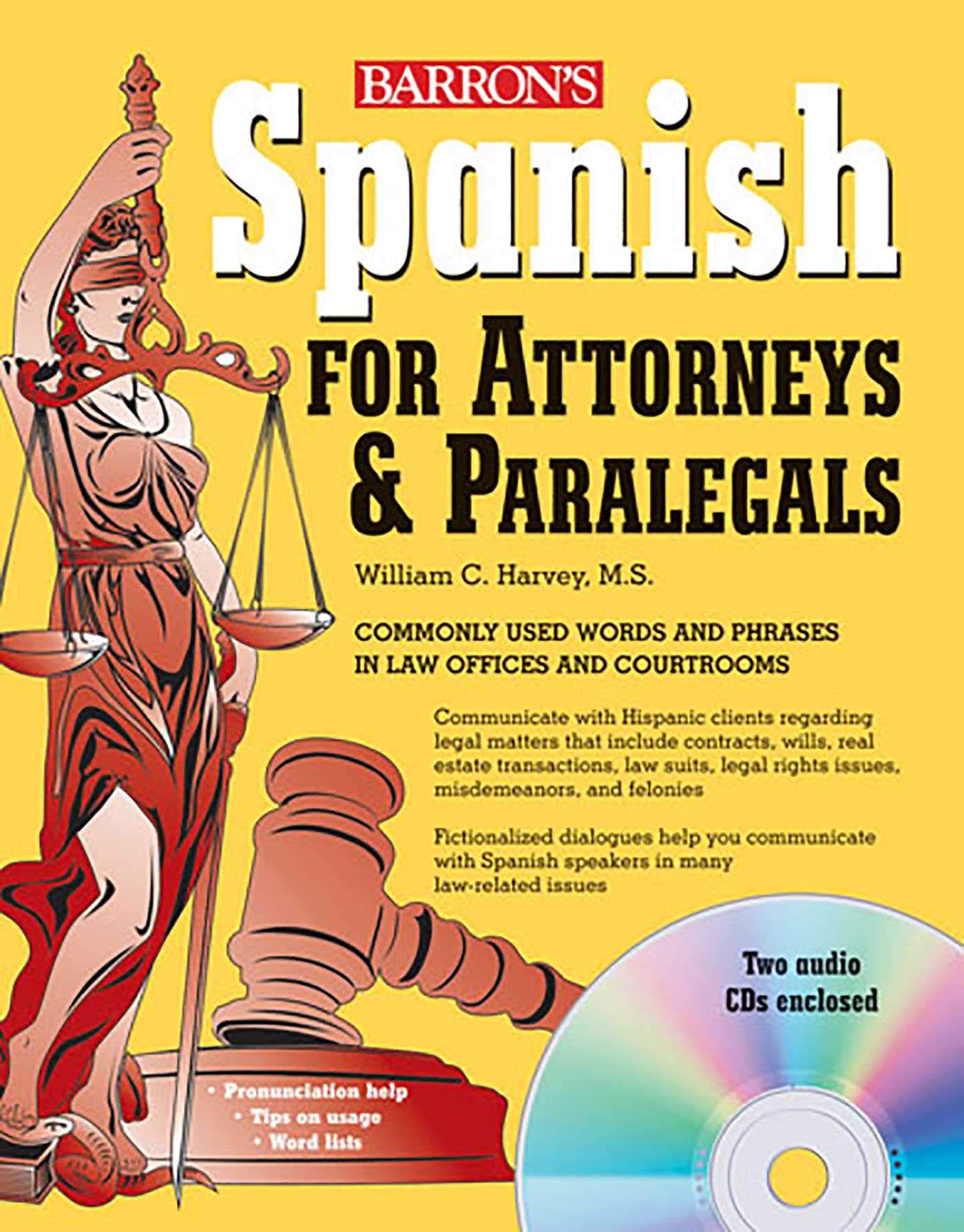 Spanish for Attorneys and Paralegals with Online Audio (Barron's Foreign Language Guides),Used