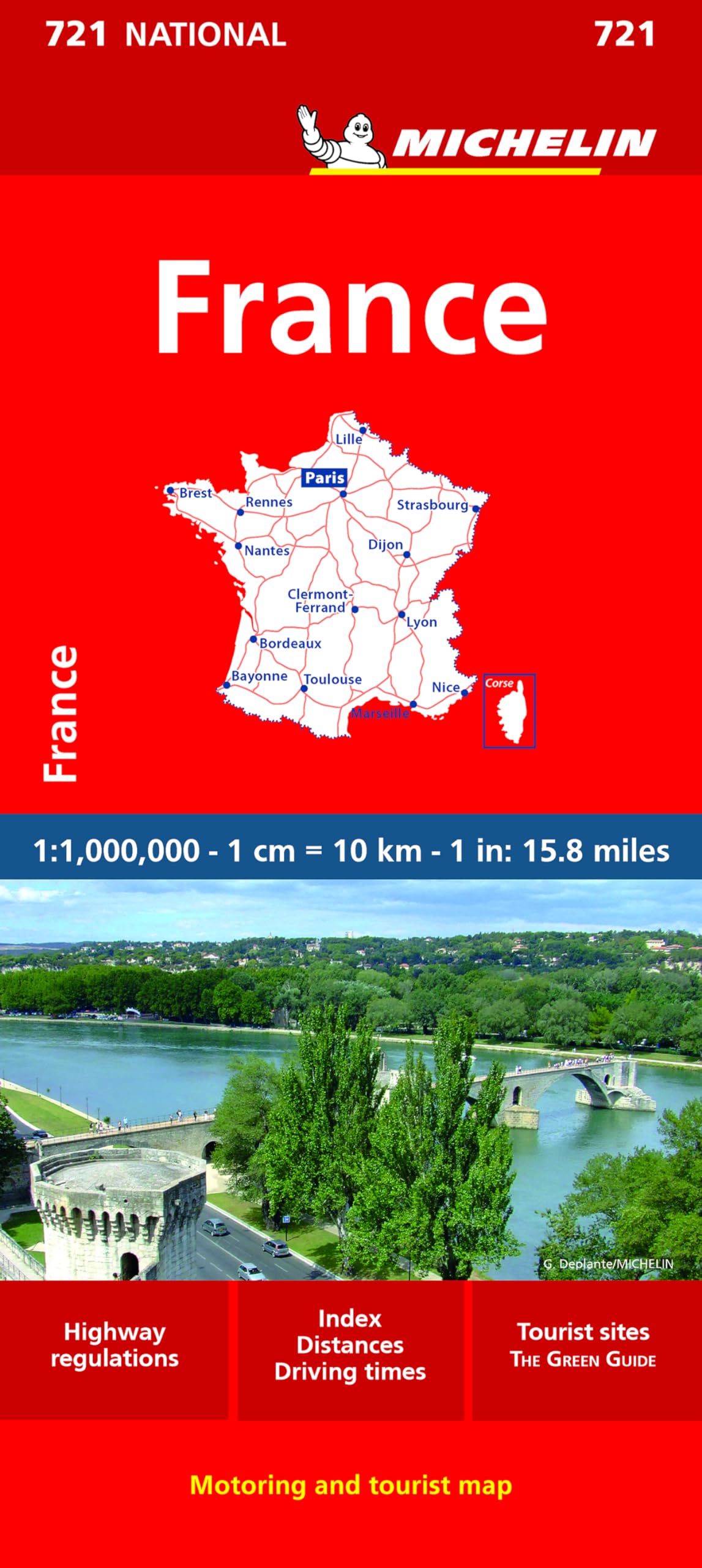 Michelin France Map 721 (Maps/Country (Michelin)),Used