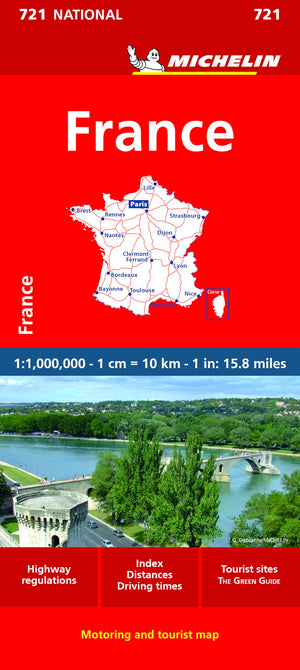 Michelin France Map 721 (Maps/Country (Michelin)),Used