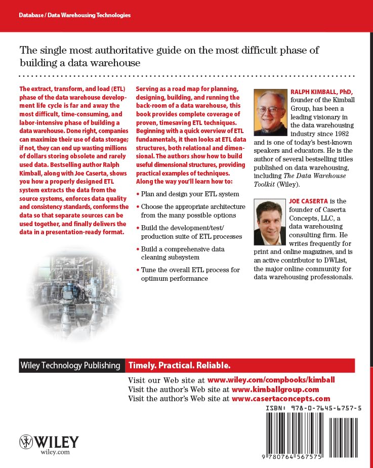 The Data Warehouse ETL Toolkit: Practical Techniques for Extracting, Cleaning, Conforming, and Delivering Data,Used