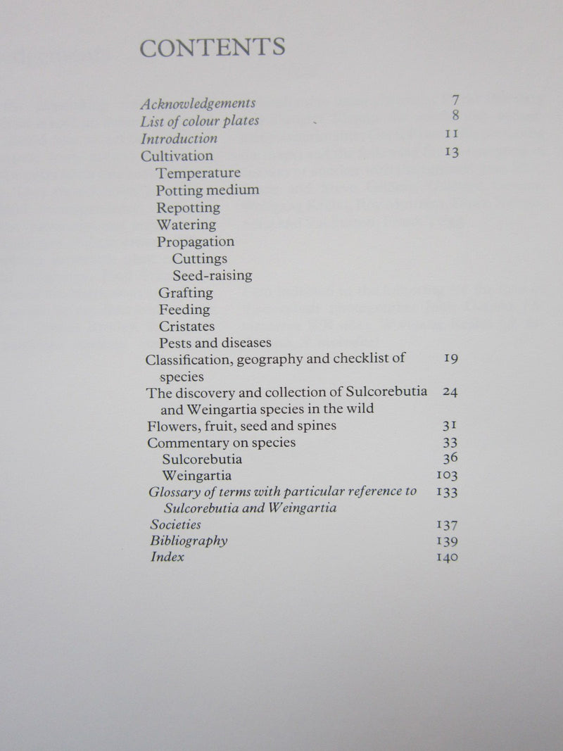 Sulcorebutia And Weingartia: A Collectors Guide,Used