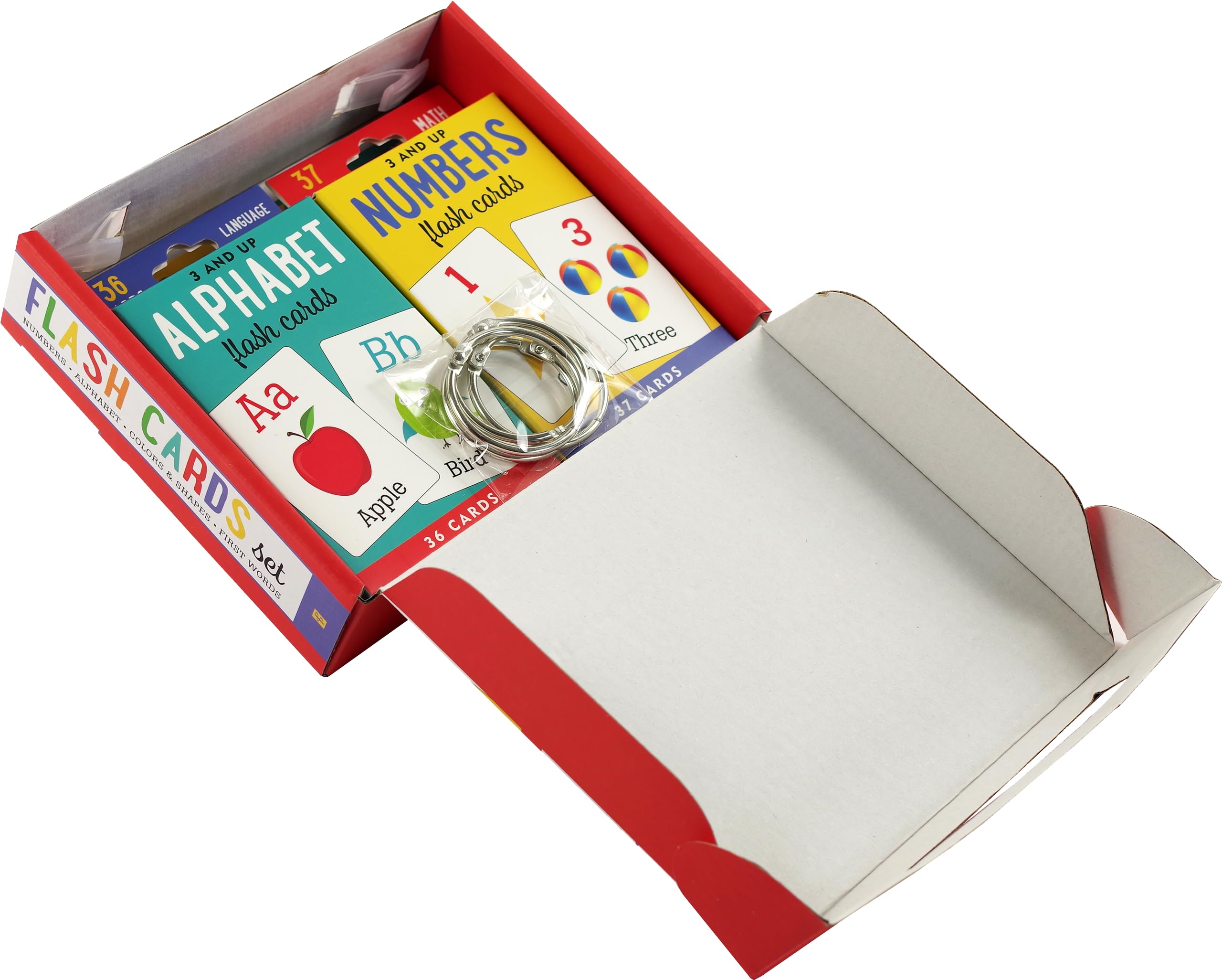 Flash Cards Value Pack  Set of 4 (Alphabet, First Words, Numbers, Colors & Shapes),New