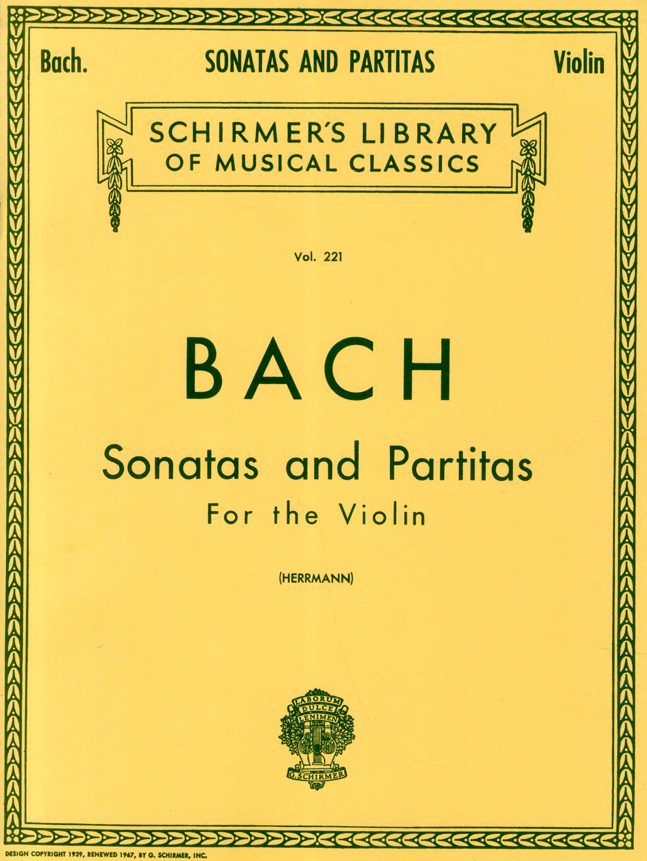 Sonatas and Partitas: Schirmer Library of Classics Volume 221 Violin Solo (Schirmer's Library of Musical Classics),New