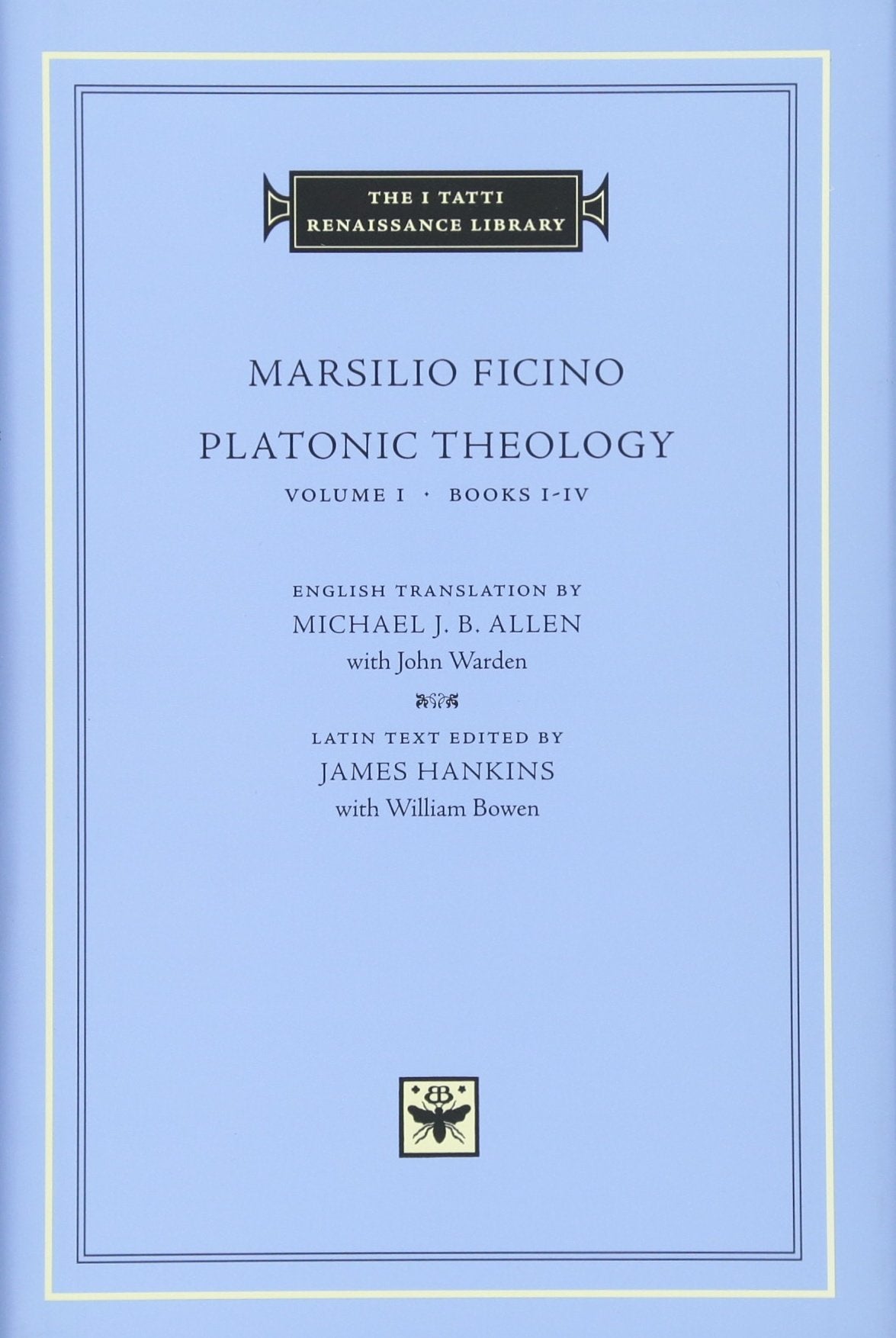 Platonic Theology, Volume 1: Books IIV (The I Tatti Renaissance Library),Used