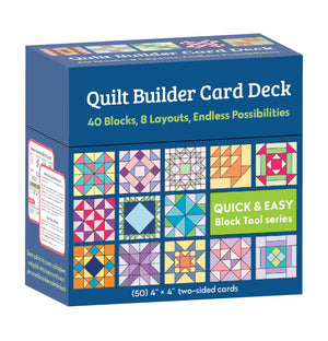 Quilt Builder Card Deck: 40 Block, 6 Layouts, Endless Possibilities,New
