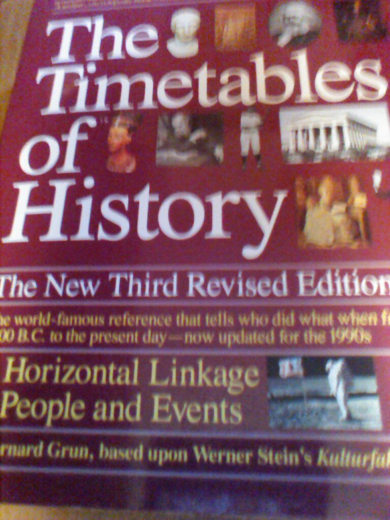 The Timetables of History: A Horizontal Linkage of People and Events,New