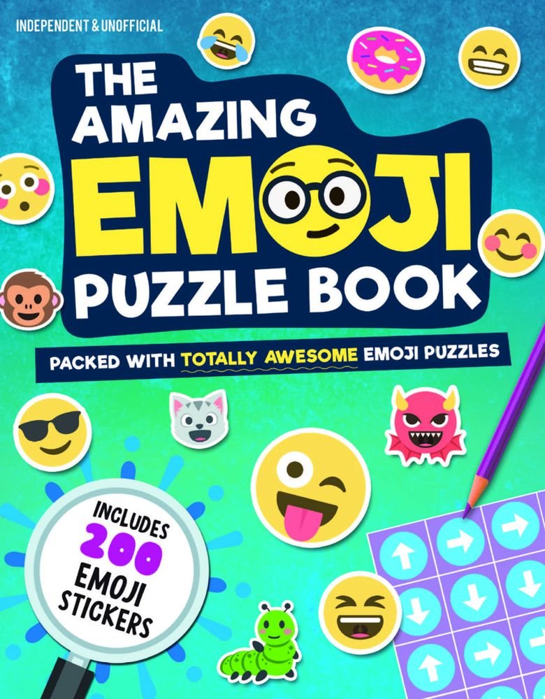 The Amazing Emoji Puzzle Book: Packed With Totally Awesome Emoji Puzzles and 200 Emoji Stickers,Used